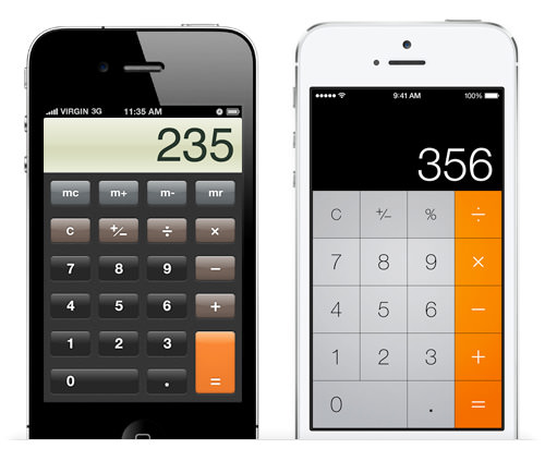 IOS app design: calculator