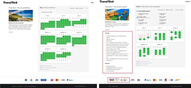 TravelBird in Netherlands and Germany